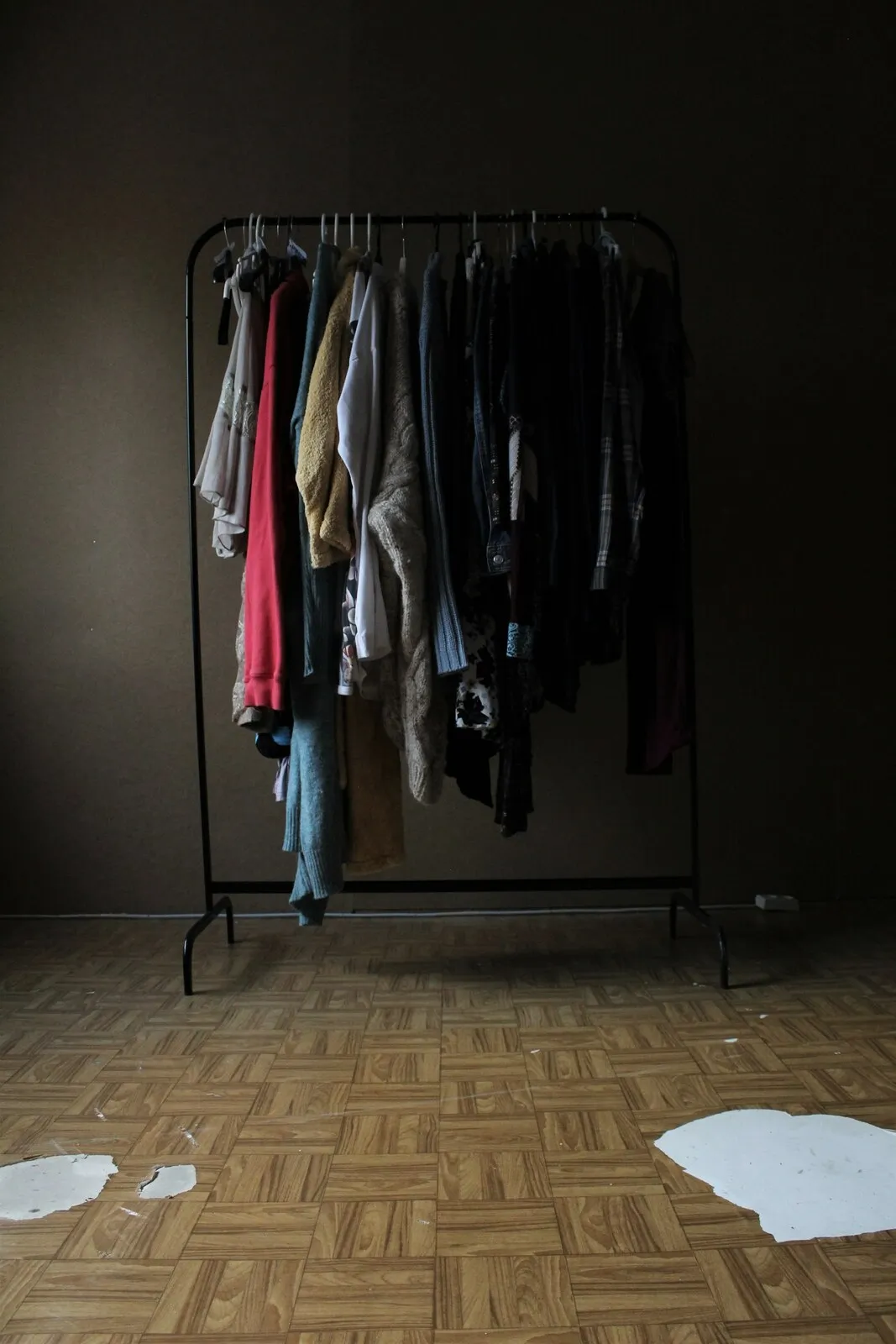 Clothes on a rail